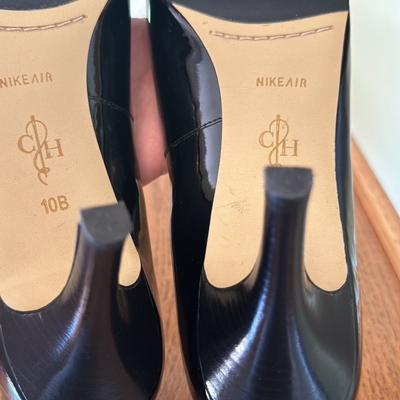 COLE HAAN Nike Air Lainey Patent Leather Peep Toe 10B 10 - Picture 9 of 11